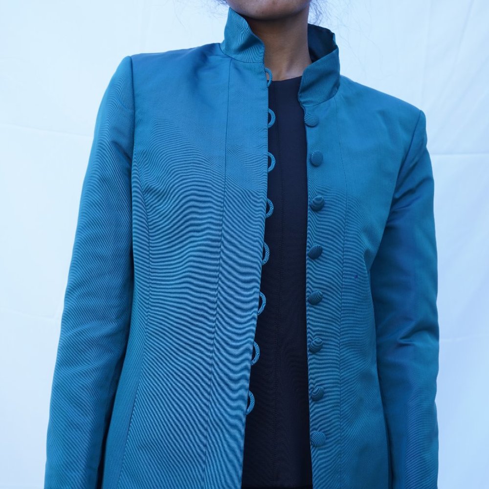 Turquoise Ellen Tracy Pea Coat